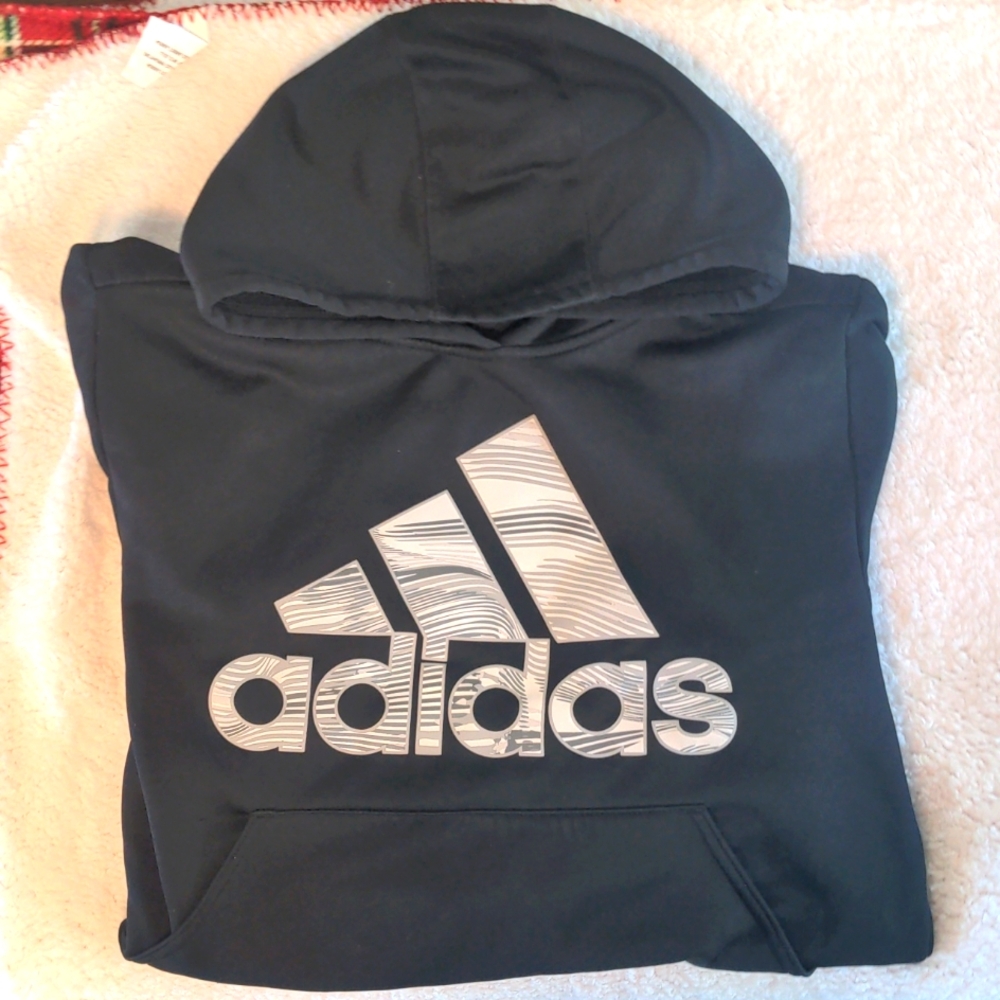Boys XL 18/20 black Adidas hoodie